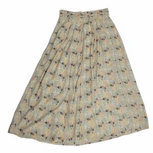 VINTAGE 90s skirt pastel floral cottagecore midi M‎
